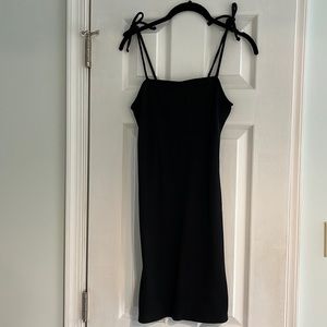 Wild Fable Black Ribbed Dress - Size Small